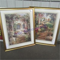 2 framed pictures