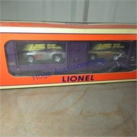 Lionel train car w/Johnny Lighting display