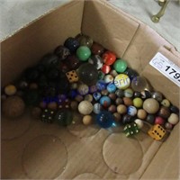 Marbles- some wood marbles