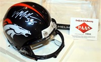 V. Miller #58 Autographed Mini Helmet