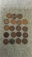 Indian head and Lincoln cent lot 1880 - 1957 u.s.
