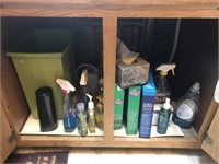 Contents of 2 Cabinets Under Sink - Cleaners, Etc
