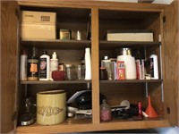 Contents of 2 Cabinets - Cookie Jar, Etc