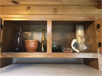 Contents of 2 Cabinets - Vases, Bowls, Etc