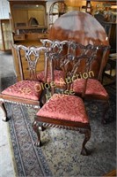 Mahogany Ball and Claw Dining Chairs