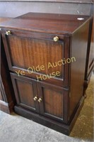 Mahogany Drop Front Cabinet with Open Back and