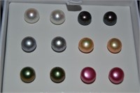 6 Sets of Pearl Earrings in Sterling