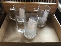 Argo Etched Glass Mugs