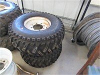 2) 4 Wheeler Tires 22x9.00-10
