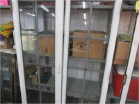 Pair 23 x 65 each Leaded Glass Windows