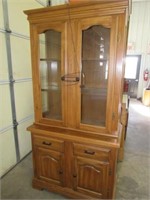 China Cupboard Lighted 38" wide x 76" high