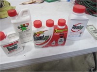4 New Bottles ROUND-UP Concentrate Weed Killer