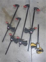 Lot 5 Squeeze Clamps 30"