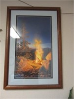 Artwork LYMAN Campfire Scene Signed Numbered Print