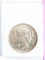 Coin 1923-D  Peace Silver Dollar Brilliant Unc.
