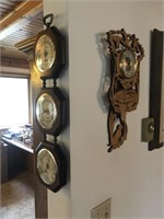 Duck Hunting Clock & Barometer