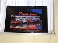Rosie's Diner Sign & Bald Eagle Picture