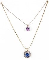 Jewelry Sterling Silver & Rhinestone Necklaces