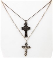 Jewelry Sterling Silver Crucifix & Cross Necklaces