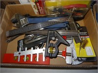 Box Lot: Crescent Wrenches, Pliers & more