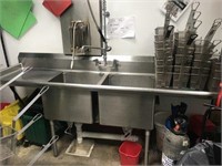 2 Compartment Prep Sink