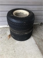 2 Garden Tractor Tires & Rims