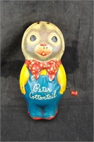 Vintage Tin Mattel Peter Cottontail Windup Toy