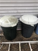 Two Garbage Cans