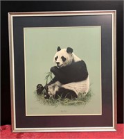 Giant Panda Signed Framed Print by Charles Frace