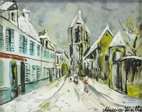 Attr to MAURICE UTRILLO French 1883-1955 Tempera