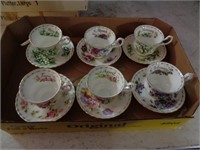 January thru June Royal Albert Tea cup & Saucers