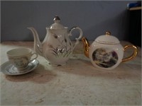 2 Teapots and  1 Cup & Saucer Set