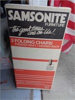 2 New in the Box Samsonite Folding Chairs #1