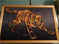 Handmade String Art of a Tiger