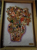 Homemade Lighted Wall Art from Costume Jewelry #4