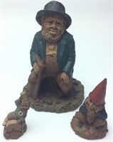 (3) TOM CLARK GNOMES WITH COA-LAWRENCE 1983