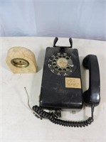 Black Wall Mount Dial Phone with Hagersville #