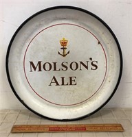 EARLY MOLSON'S ALE SERVING PORCELAIN TRAY
