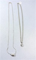 Petite Sterling Silver Chains Pendants