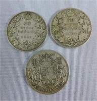 1909, 1916 & 1940 Fifty Cent Coins