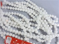 395 Pcs 8mm White Jade Beads