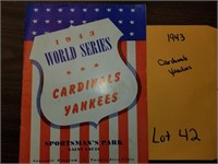 1943 Cardinals & Yankees World Series Program