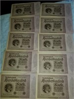10000 Reich Bank Notes