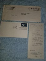 1962 Stamp & Letter Honoring Lt. Col. John Glen