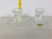 lead crystal candle holders- 24%  (poland)