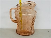 pink floral pattern lemonade pitcher