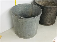 3 galv. grain or water pails