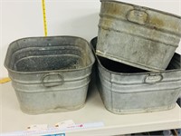 galv. wash tubs- no stand