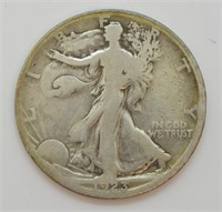 1923 S Silver Walking Half Dollar