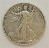 1937 Silver Walking Half Dollar